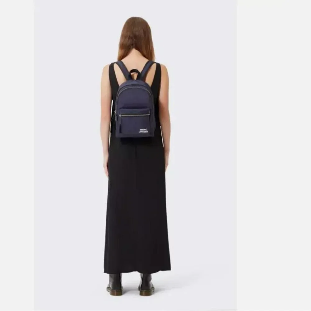 MARC JACOBS Trek nylon medium women's school backpack -Midnight blue